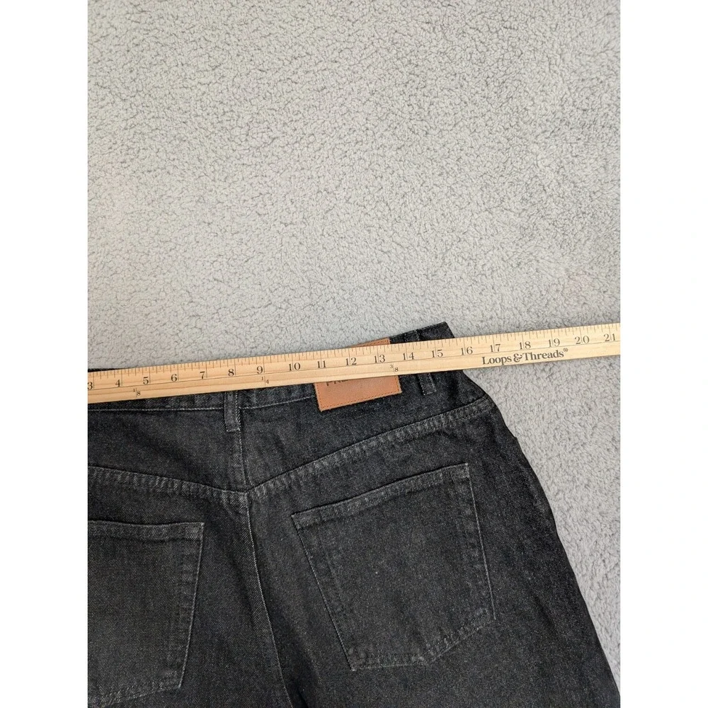 Fresh Jive Jeans Mens Size 32 Black High Rise Baggy Denim Pants Skater USA VTG - Picture 14 of 16
